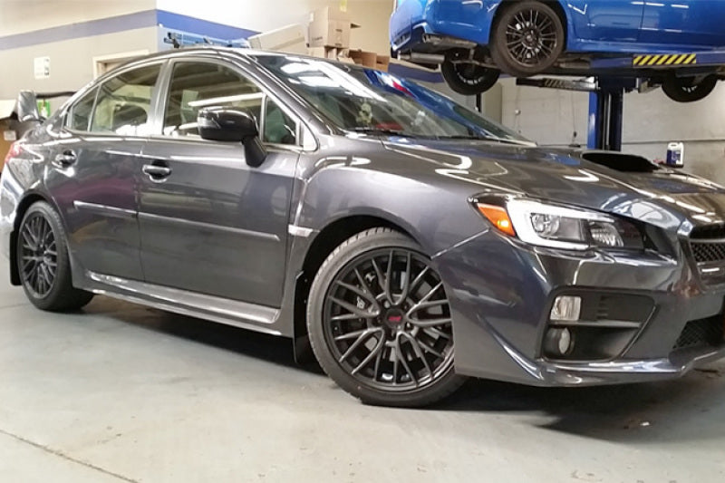 Rally Armor 15-21 Subaru WRX/STI White UR Mud Flap w/Black Logo-Mud Flaps-Grocery Getter Performance
