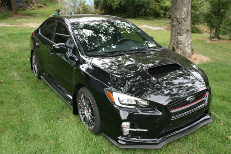 Rally Armor 15-21 Subaru WRX/STI White UR Mud Flap w/Black Logo-Mud Flaps-Grocery Getter Performance