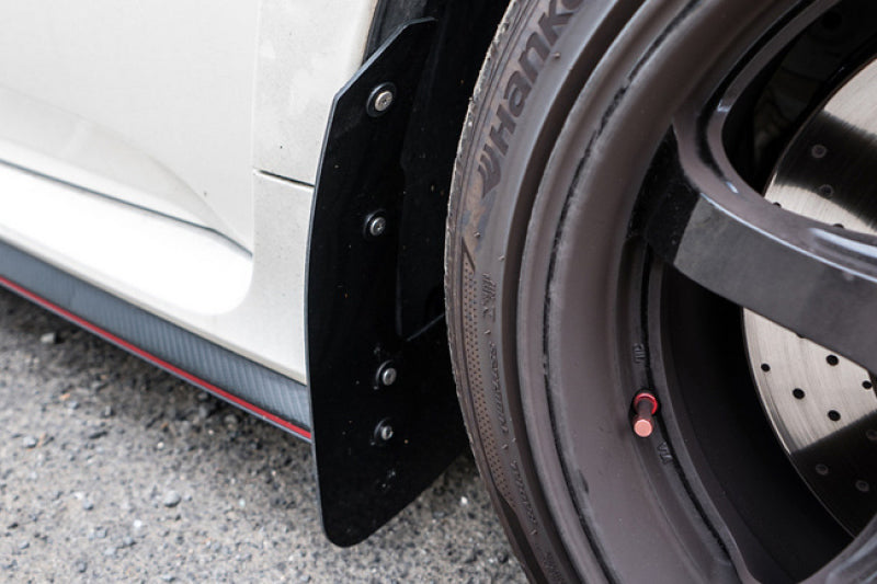 Rally Armor 17-22 Honda Civic Type R White UR Mud Flap w/Red Logo-Mud Flaps-Grocery Getter Performance