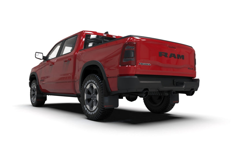 Rally Armor 19-25 Dodge Ram 1500 Rebel Black UR Mud Flap w/Dark Grey Logo-Mud Flaps-Grocery Getter Performance