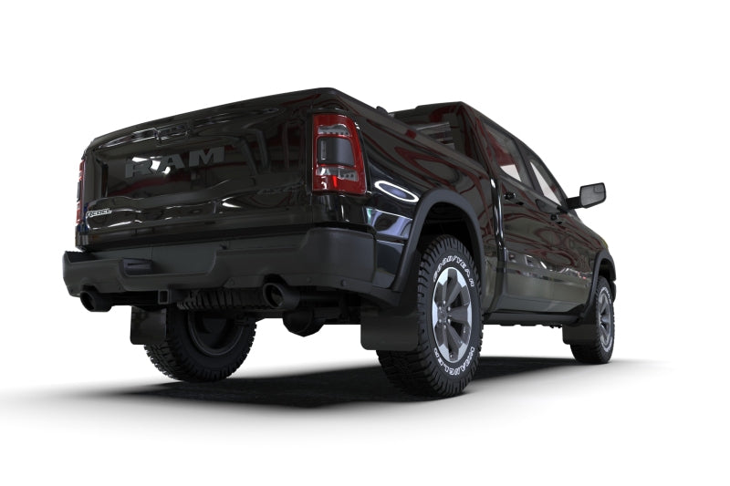 Rally Armor 19-25 Dodge Ram 1500 Rebel Black UR Mud Flap w/Red Logo-Mud Flaps-Grocery Getter Performance