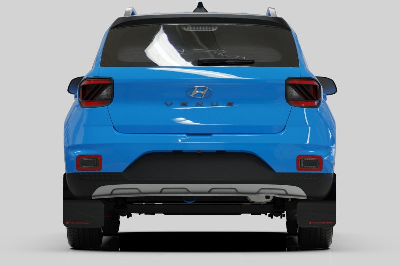 Rally Armor 20-26 Hyundai Venue Black Mud Flap Grey Logo-Mud Flaps-Grocery Getter Performance