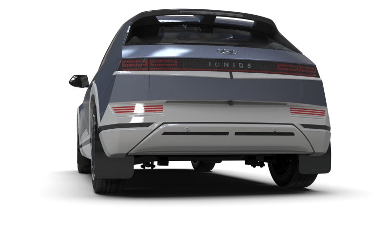 Rally Armor 22-24 Hyundai Ioniq 5 Red Mud Flap w/Black Logo-Mud Flaps-Grocery Getter Performance