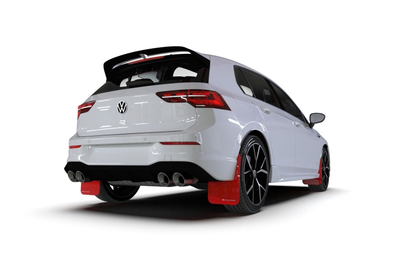 Rally Armor 22-25 VW MK8 Golf GTI/R Black UR Mud Flap w/Gray Logo-Mud Flaps-Grocery Getter Performance