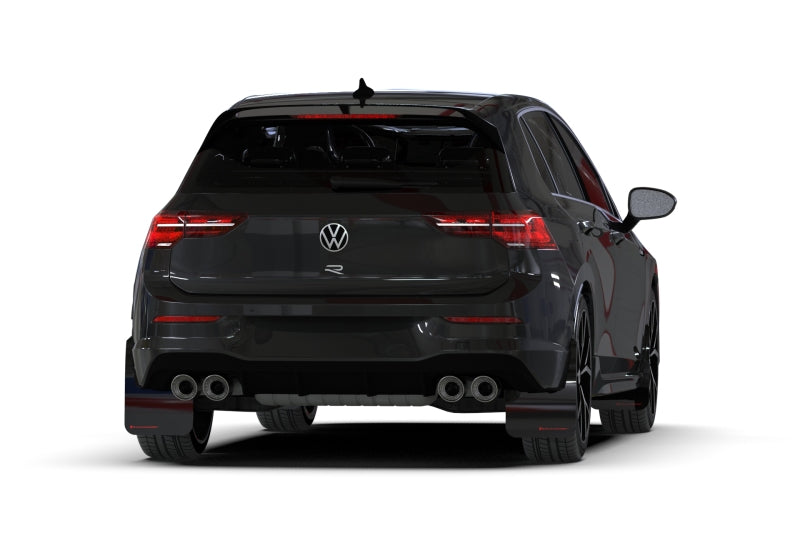 Rally Armor 22-25 VW MK8 Golf GTI/R Black UR Mud Flap w/Gray Logo-Mud Flaps-Grocery Getter Performance