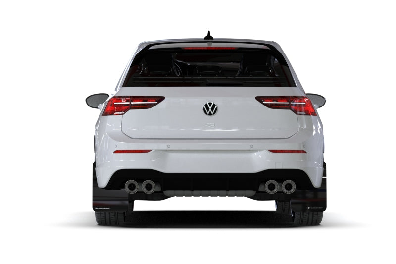 Rally Armor 22-25 VW MK8 Golf GTI/R Black UR Mud Flap w/Gray Logo-Mud Flaps-Grocery Getter Performance