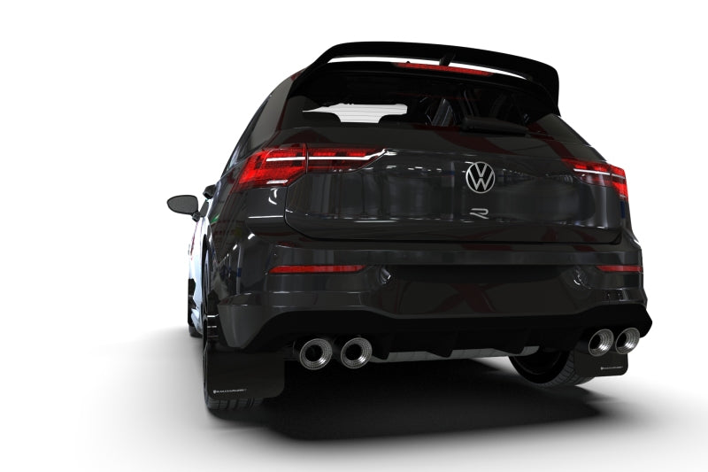 Rally Armor 22-25 VW MK8 Golf GTI/R Red UR Mud Flap w/White Logo-Mud Flaps-Grocery Getter Performance
