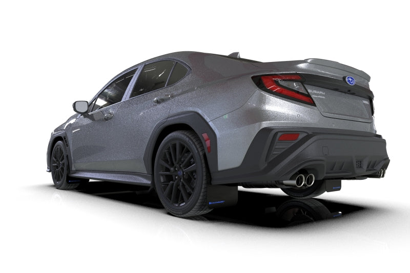 Rally Armor 22-26 Subaru WRX Black UR Mud Flap w/Blue Logo-Mud Flaps-Grocery Getter Performance