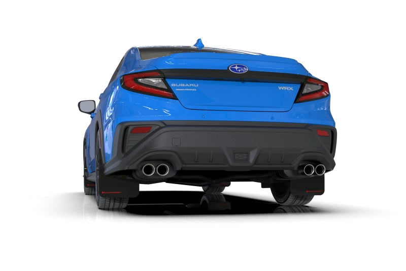 Rally Armor 22-26 Subaru WRX Black UR Mud Flap w/Red Logo-Mud Flaps-Grocery Getter Performance