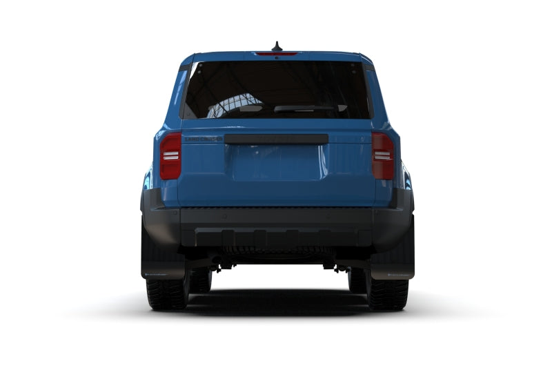 Rally Armor 22-26 Toyota Land Cruiser Black UR Mud Flap Light Blue Logo-Mud Flaps-Grocery Getter Performance