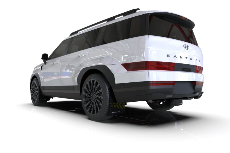 Rally Armor 24-26 Hyundai Santa Fe Black Mud Flap w/Red Logo-Mud Flaps-Grocery Getter Performance