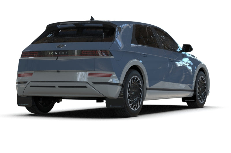 Rally Armor 25-26 Hyundai Ioniq 5 PE Black UR Mud Flap w/ Performance Blue Logo-Mud Flaps-Grocery Getter Performance