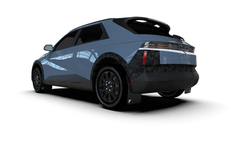 Rally Armor 25-26 Hyundai Ioniq 5 XRT Black Mud Flap Metallic Black Logo-Mud Flaps-Grocery Getter Performance