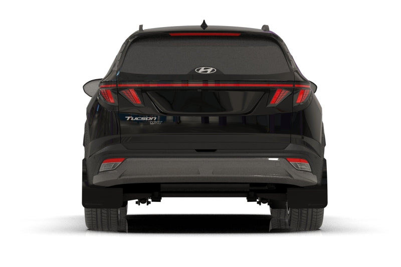Rally Armor 25-26 Hyundai Tucson ICE XRT Black UR Mud Flap - Metallic Black Logo-Mud Flaps-Grocery Getter Performance