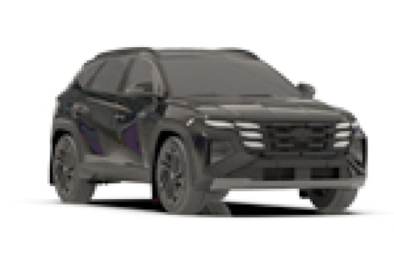 Rally Armor 25-26 Hyundai Tucson ICE XRT Black UR Mud Flap - Metallic Black Logo-Mud Flaps-Grocery Getter Performance