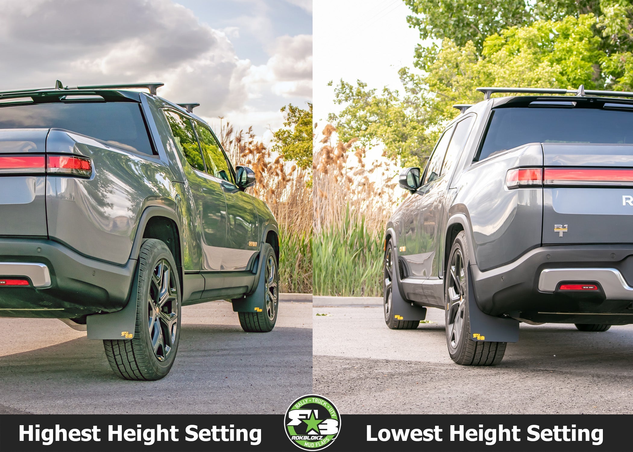 Rivian R1T 2022+ Mud Flaps