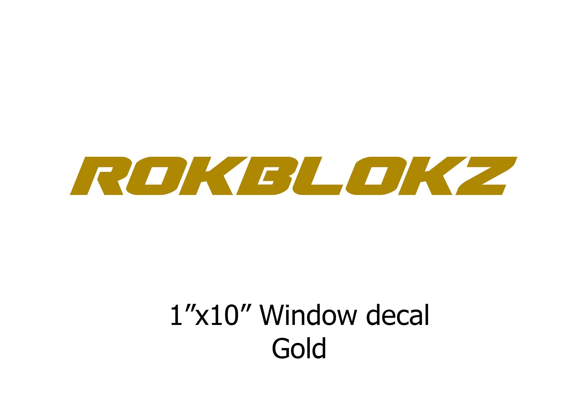 "ROKBLOKZ" Window stickers