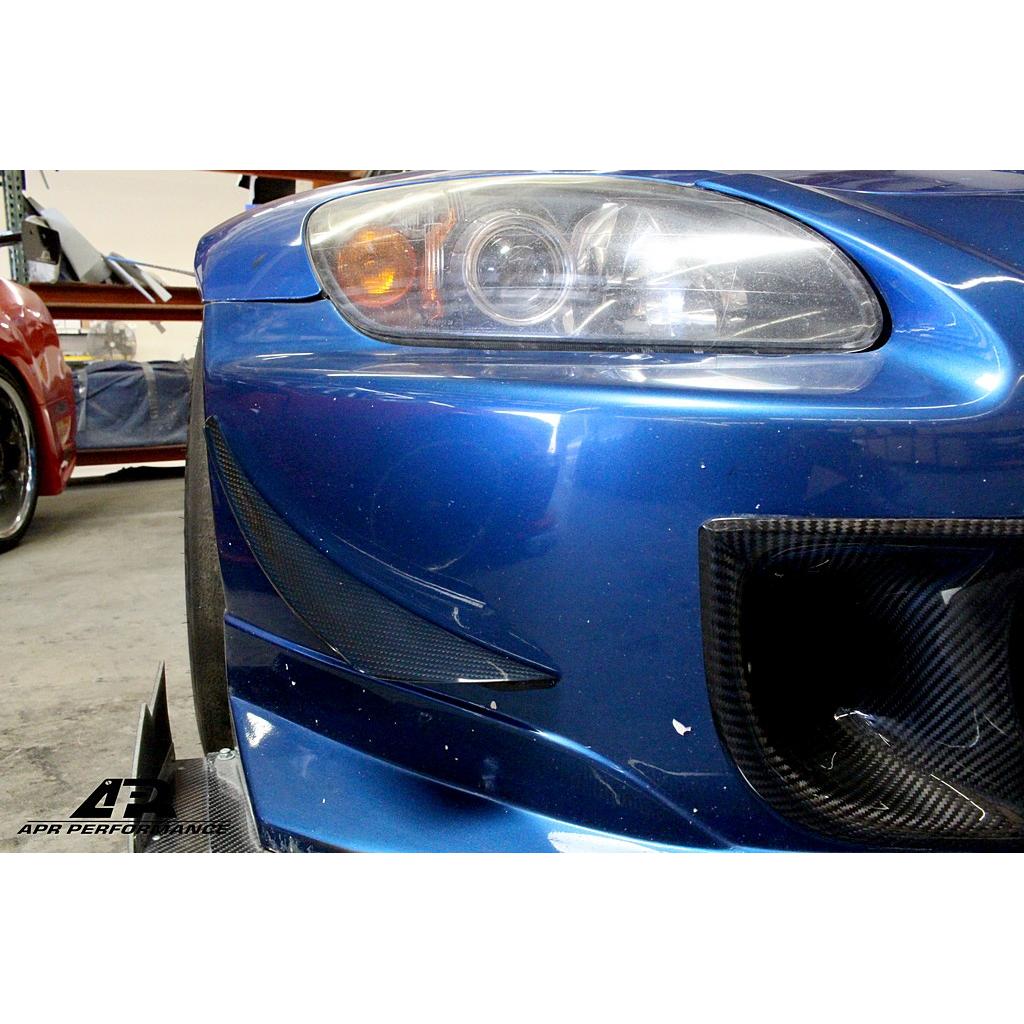 S2000 AP2 Carbon Fiber Front Bumper Canard 2004-2009-Front Bumper Canards-Grocery Getter Performance
