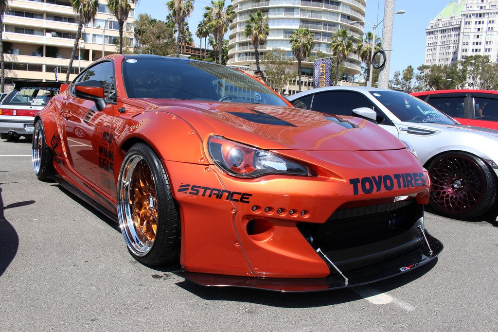 Scion FR-S/ Subaru BRZ RB Version 2 Carbon Fiber Front Wind Splitter 2013-2016-Front Wind Splitter-Grocery Getter Performance
