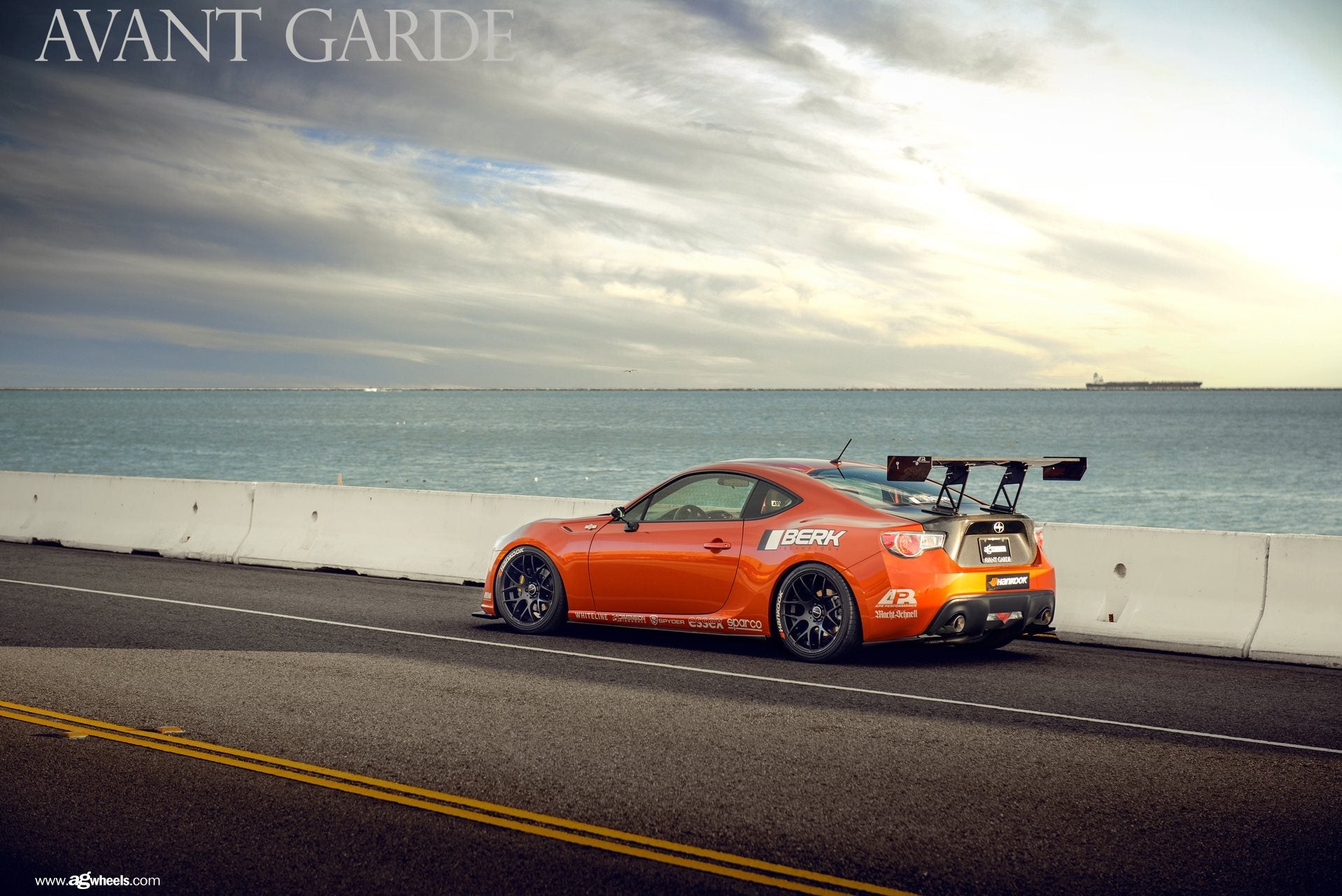 Scion FRS / Toyota GT86/ Subaru BRZ GT250 Carbon Fiber Adjustable Wing 2013-2016 w. 11" Pedestals Set-GT-250 Wing-Grocery Getter Performance