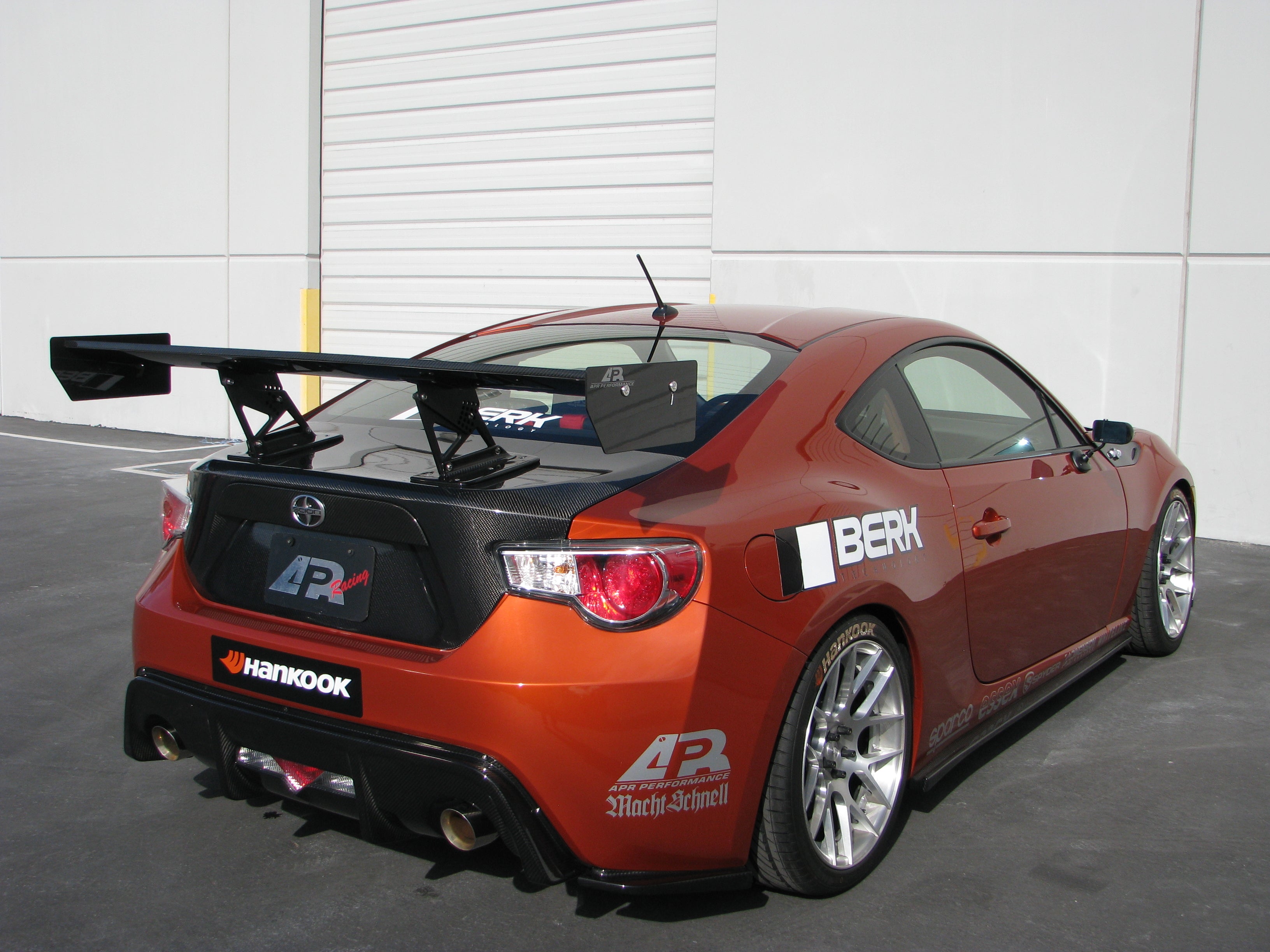 Scion FRS / Toyota GT86/ Subaru BRZ GT250 Carbon Fiber Rear Wing 2013-2016 w. 8" Pedestals Set-GT-250 Wing-Grocery Getter Performance