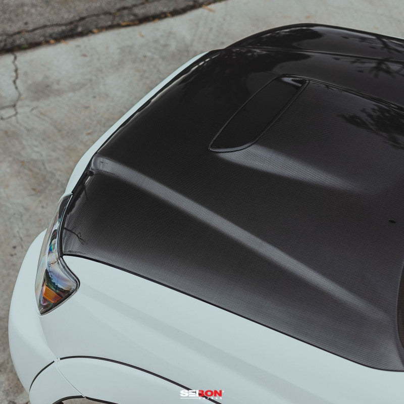 Seibon 05-11 Toyota Tacoma TR-Style Carbon Fiber Hood-Hoods-Grocery Getter Performance