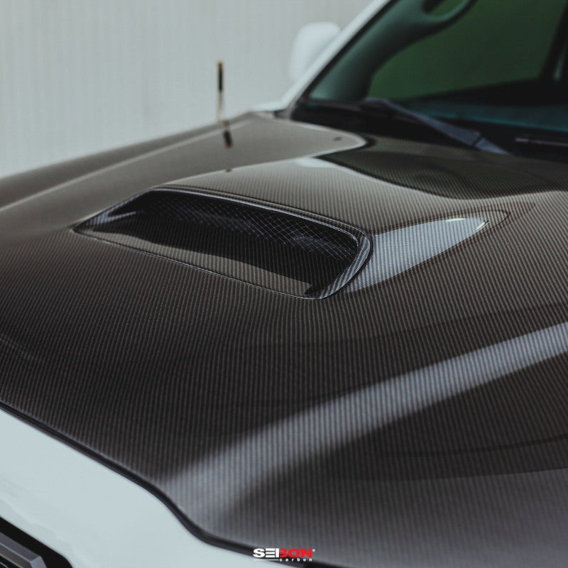 Seibon 05-11 Toyota Tacoma TR-Style Carbon Fiber Hood-Hoods-Grocery Getter Performance