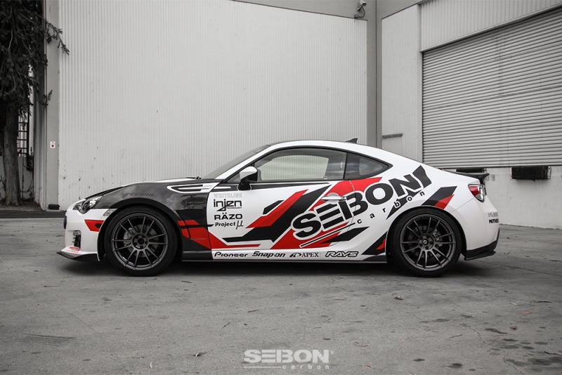 Seibon 12-13 BRZ/FRS 10mm Wider Carbon Fiber Fenders (Pair)-Fenders-Grocery Getter Performance