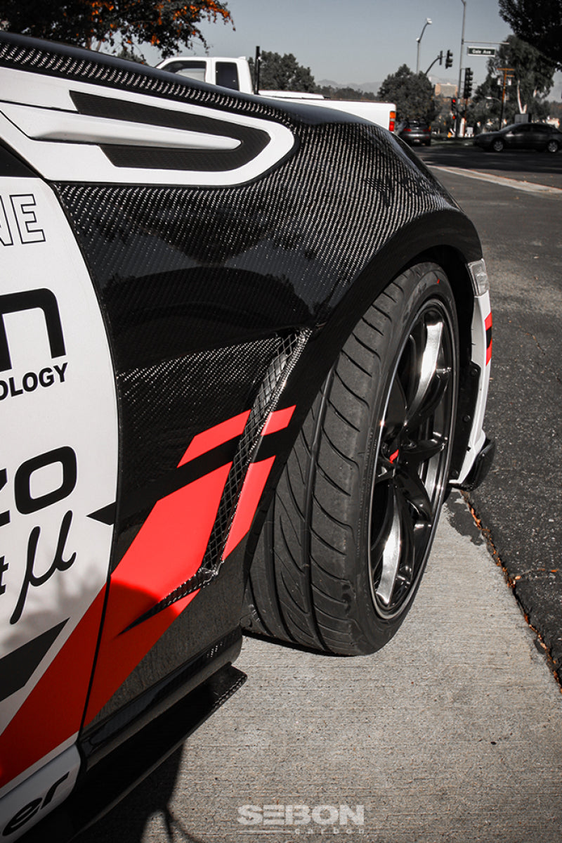 Seibon 12-13 BRZ/FRS 10mm Wider Carbon Fiber Fenders (Pair)-Fenders-Grocery Getter Performance