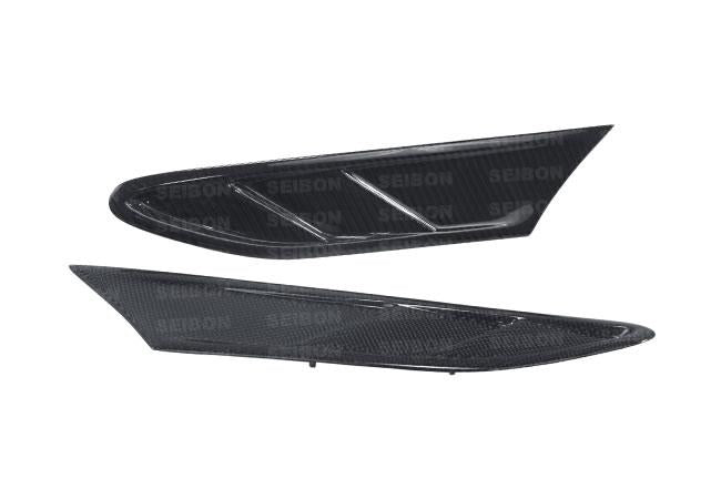 Seibon 12-13 BRZ/FRS FR Style Carbon Fiber Fender Ducts (Pair)-Carbon Accessories-Grocery Getter Performance