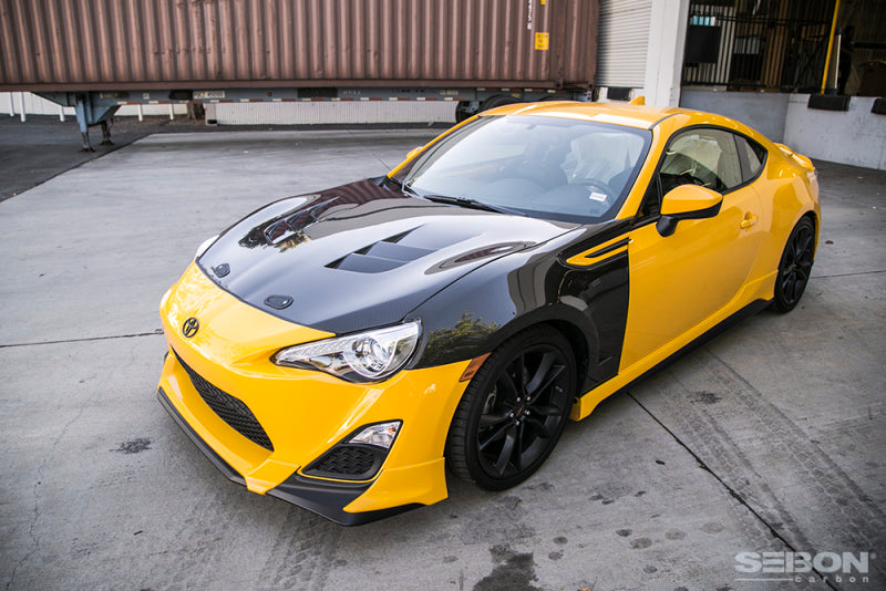Seibon 12-13 BRZ/FRS TS Style Carbon Fiber Hood-Hoods-Grocery Getter Performance