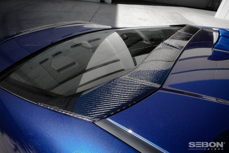 Seibon 12-13 Scion FRS Carbon Fiber Rear Fin Spoiler-Spoilers-Grocery Getter Performance