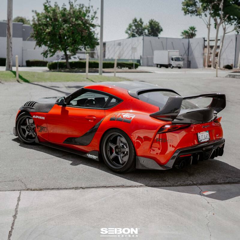 Seibon 2020+ Toyota GR Supra Carbon Fiber Rear Roof Spoiler-Spoilers-Grocery Getter Performance