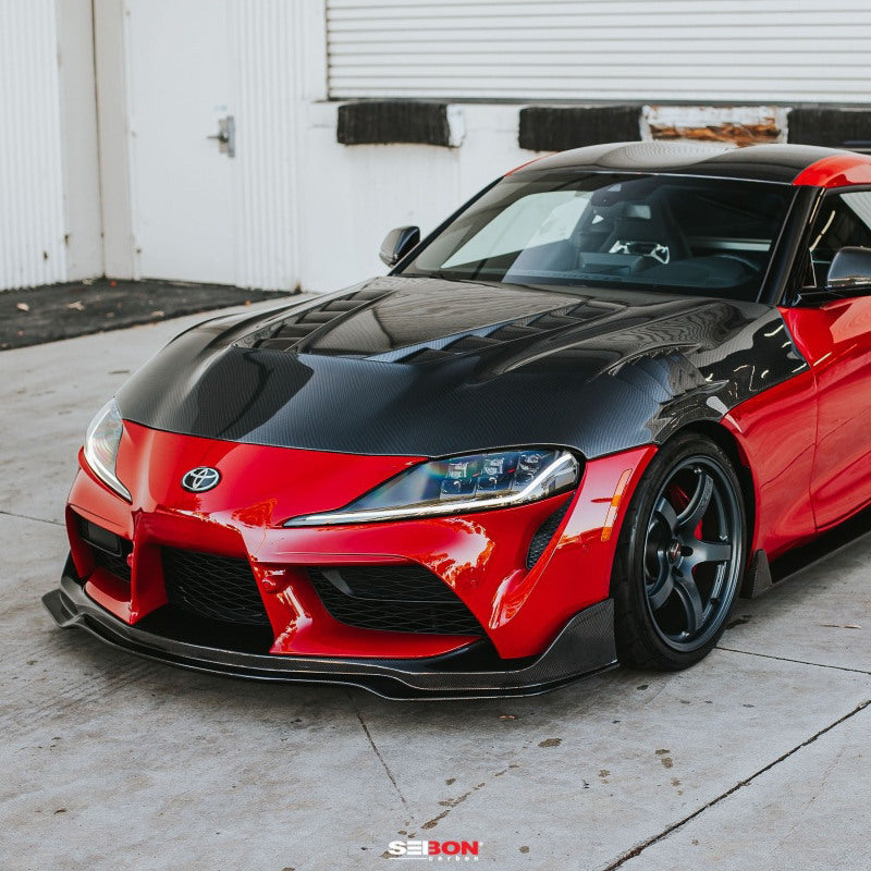 Seibon 2020+ Toyota GR Supra TV-Style Carbon Fiber Hood-Hoods-Grocery Getter Performance