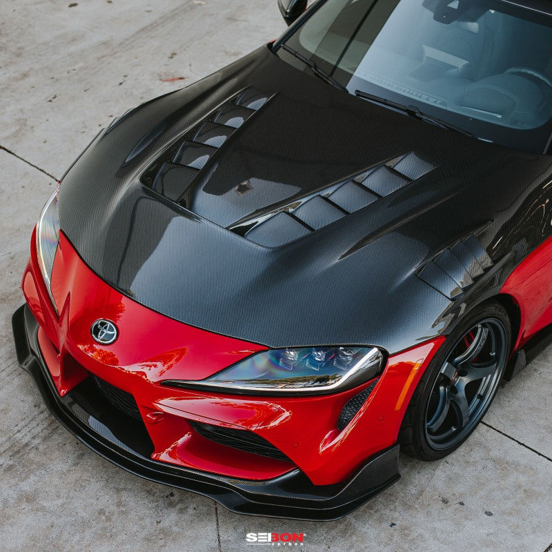 Seibon 2020+ Toyota GR Supra TV-Style Carbon Fiber Hood-Hoods-Grocery Getter Performance