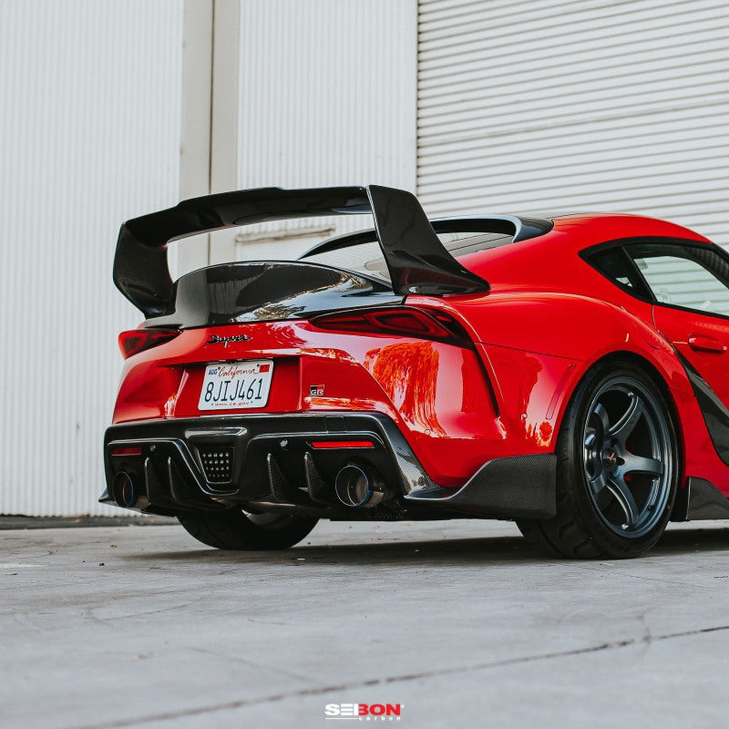 Seibon 2020 Toyota Supra TD-Style Carbon Fiber Rear Spoiler-Spoilers-Grocery Getter Performance