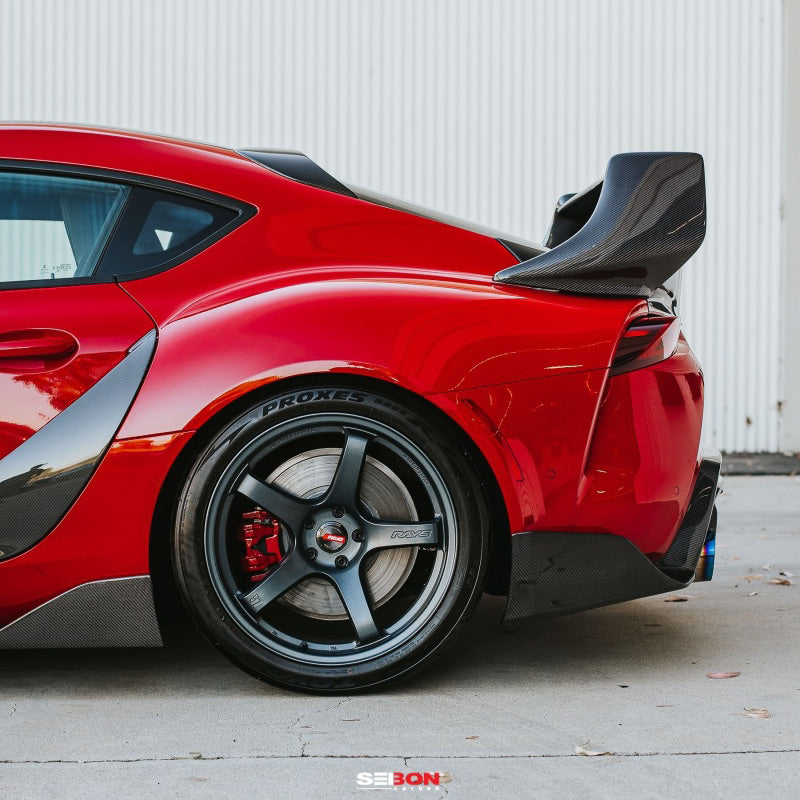 Seibon 2020 Toyota Supra TD-Style Carbon Fiber Rear Spoiler-Spoilers-Grocery Getter Performance