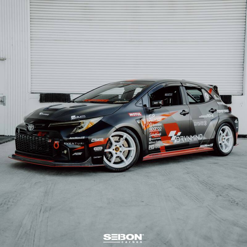 Seibon 2023 Toyota GR Corolla VS-Style Double-Sided Carbon Hood - Gloss Finish-Hoods-Grocery Getter Performance