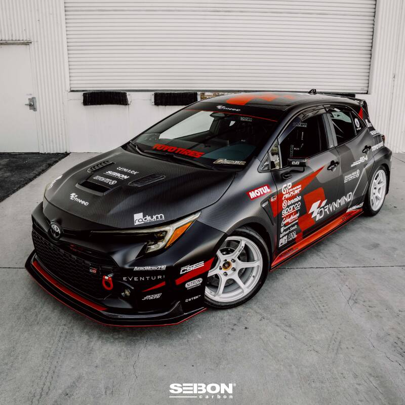 Seibon 2023 Toyota GR Corolla VS-Style Double-Sided Carbon Hood - Gloss Finish-Hoods-Grocery Getter Performance