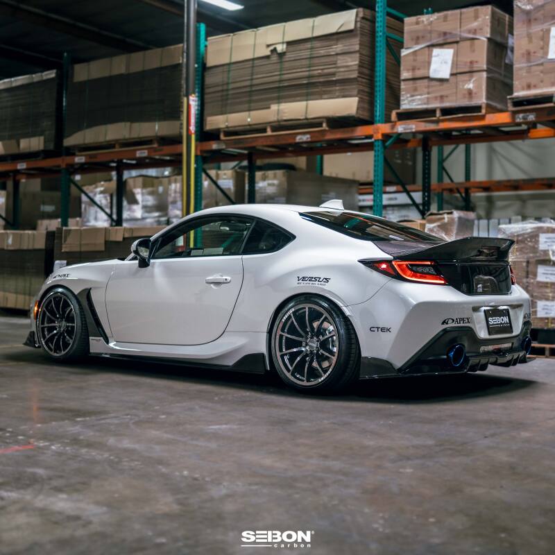 Seibon 22-24 Toyota GR86 / Subaru BRZ 2-Door Coupe Carbon Fiber Fender Trim - Gloss Finish-Carbon Accessories-Grocery Getter Performance