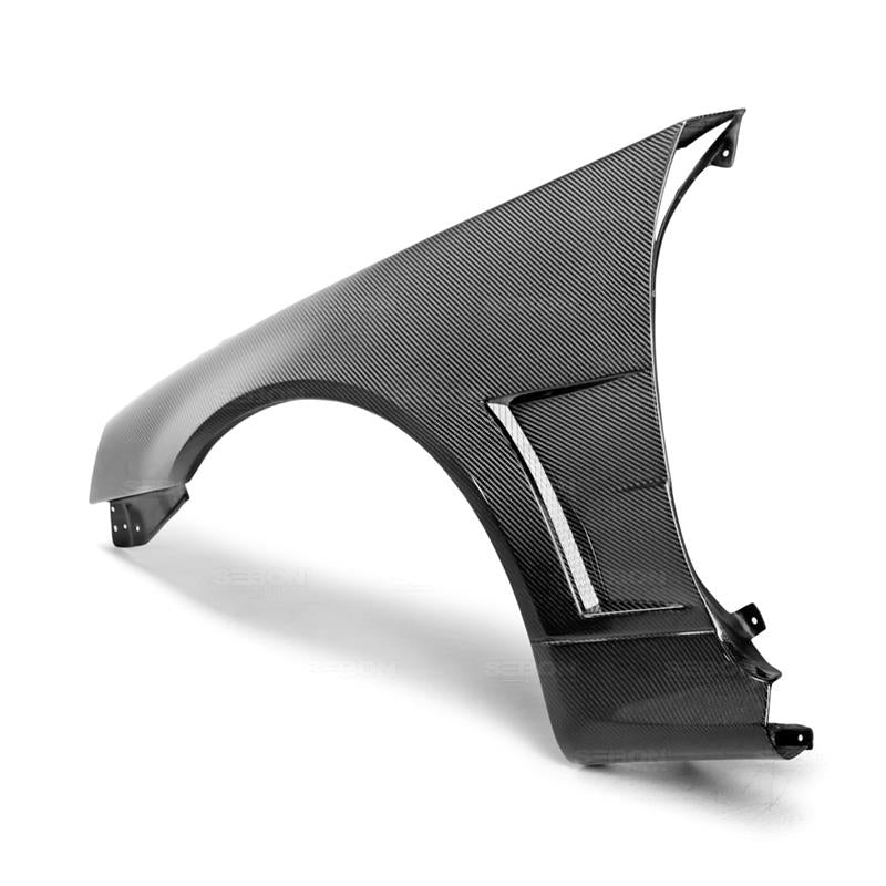 Seibon 99-01 Nissan Skyline R34 NSW-Style Carbon Fiber (Gloss Finish) Fenders (Pair)-Fenders-Grocery Getter Performance