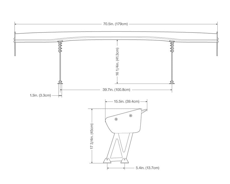 Seibon Universal (70.5in Wide) GT Carbon Fiber Rear Spoiler-Spoilers-Grocery Getter Performance