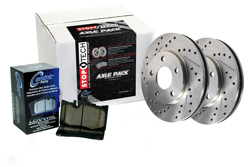 Select Sport Axle Pack, Drilled & Slotted, Front-Brake Rotors - Slot & Drilled-Grocery Getter Performance