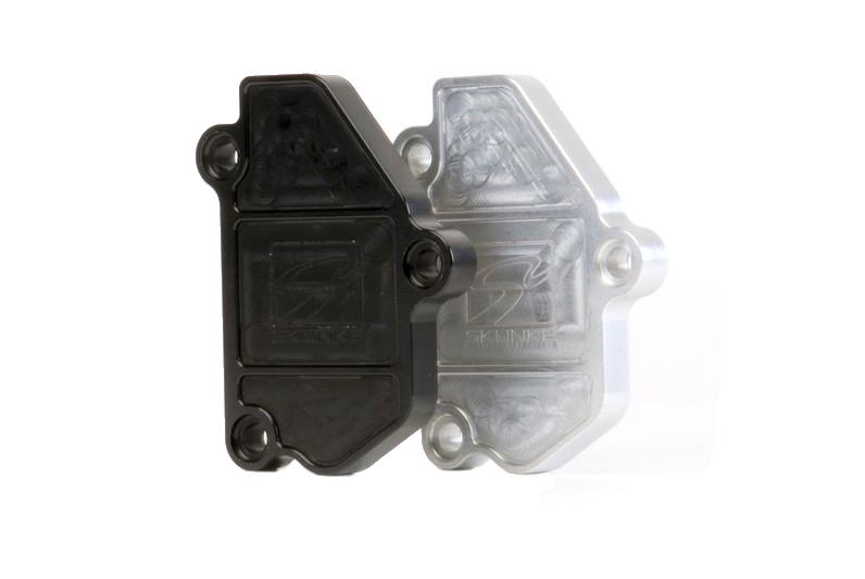 Skunk2 B-Series VTEC Black Anodized Block Off Plate-Block Off Plates-Grocery Getter Performance