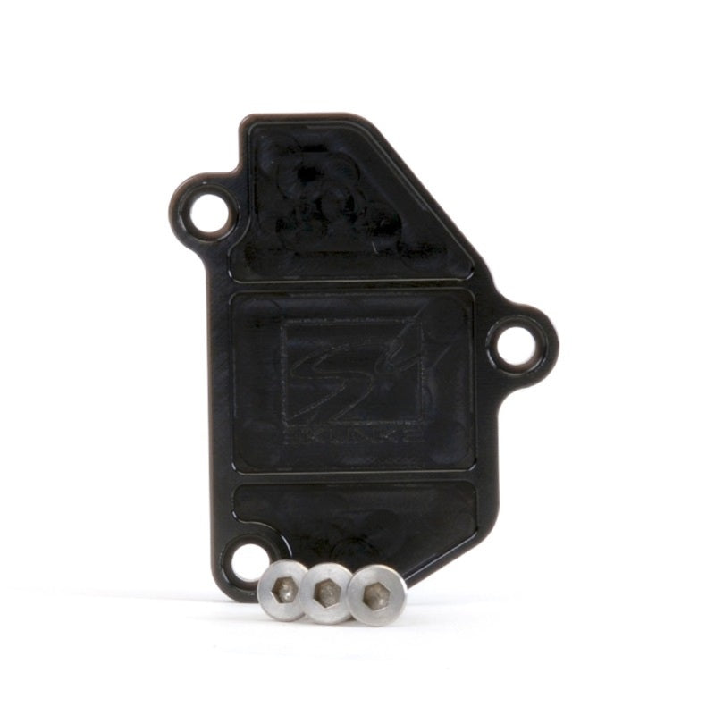 Skunk2 B-Series VTEC Black Anodized Block Off Plate-Block Off Plates-Grocery Getter Performance