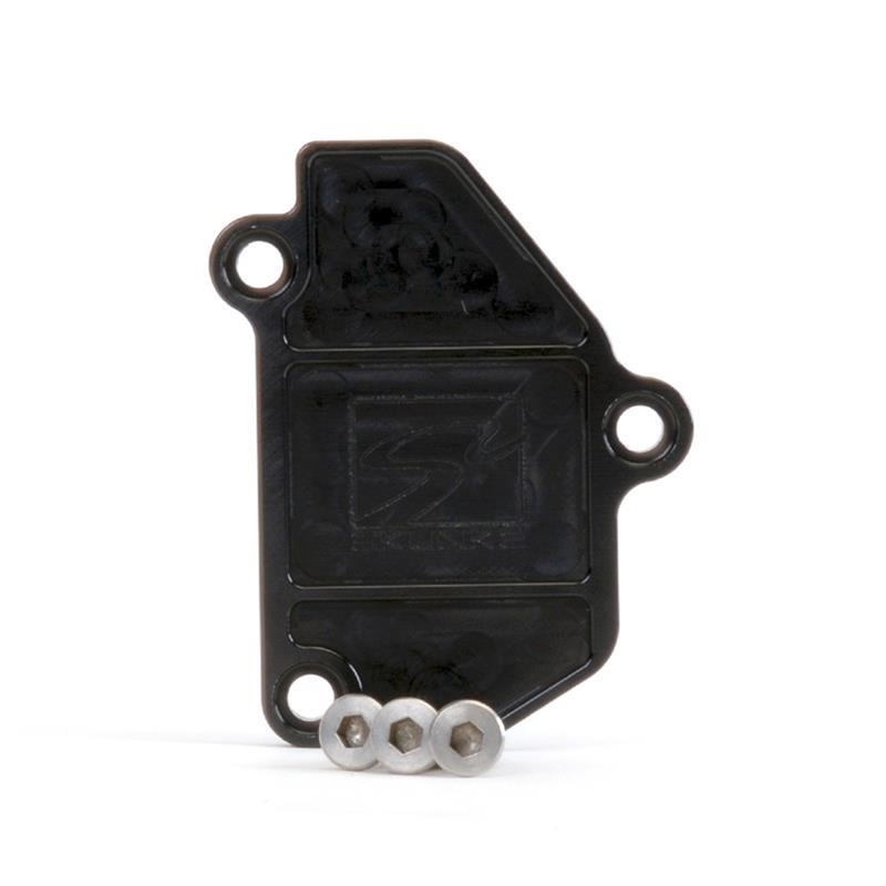 Skunk2 B-Series VTEC Black Anodized Block Off Plate-Block Off Plates-Grocery Getter Performance