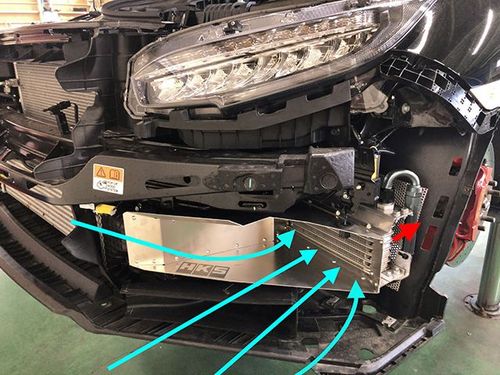 OIL COOLER KIT S-TYPE FK8 BLACK HOSE