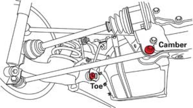 SPC Performance 01-05 Toyota Rav4 Camber/Toe Bolt Kit-Camber Kits-Grocery Getter Performance