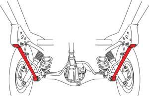 SPC Performance 91 - 97 Toyota Landcruiser Rear Lower Control Arms (Pair) - Grocery Getter Performance