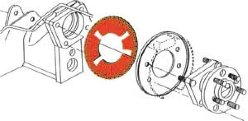 SPC Performance EZ Shim Dual Angle Camber/Toe Shim (Red) - Grocery Getter Performance